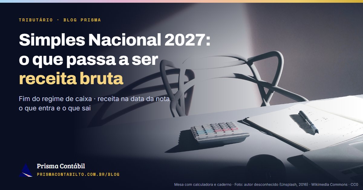 Ilustração do post sobre receita bruta no Simples Nacional em 2027