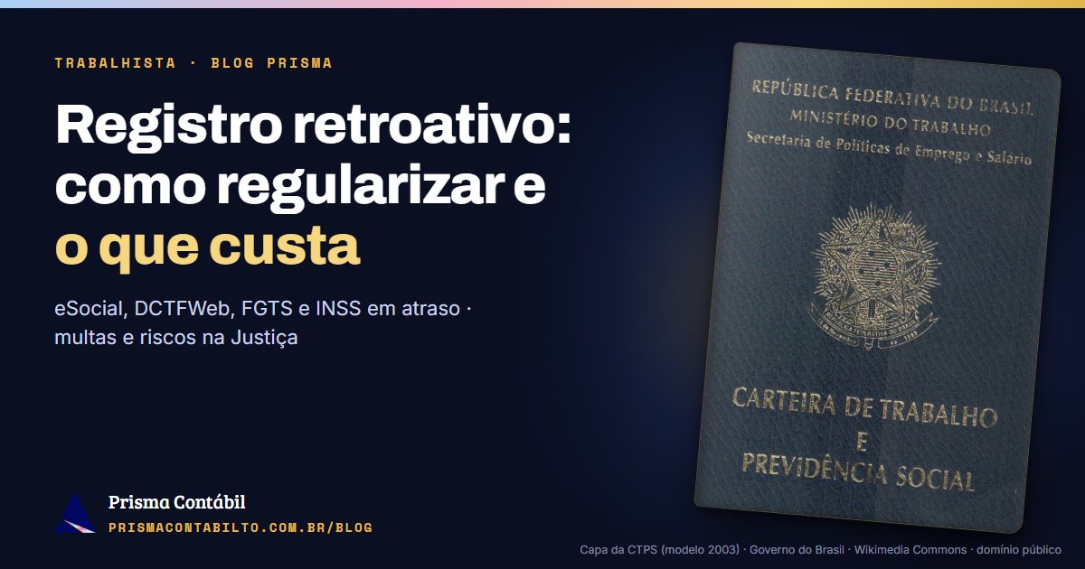 Ilustração do post sobre registro retroativo de empregado